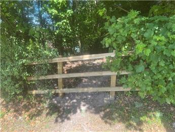 New fence in Cemetery