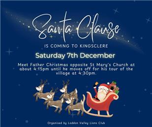 Santa is coming!!!  Saturday 7th December